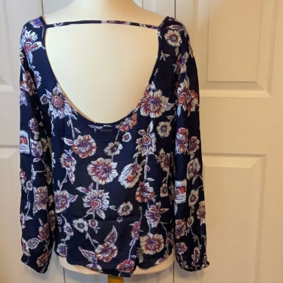 Billabong Floral Boho Peasant Top Heart Strayed Medium New - Picture 3 of 5